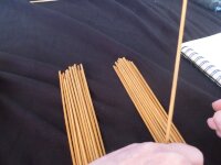 How to use I Ching sticks: First stick from right pile in left hand